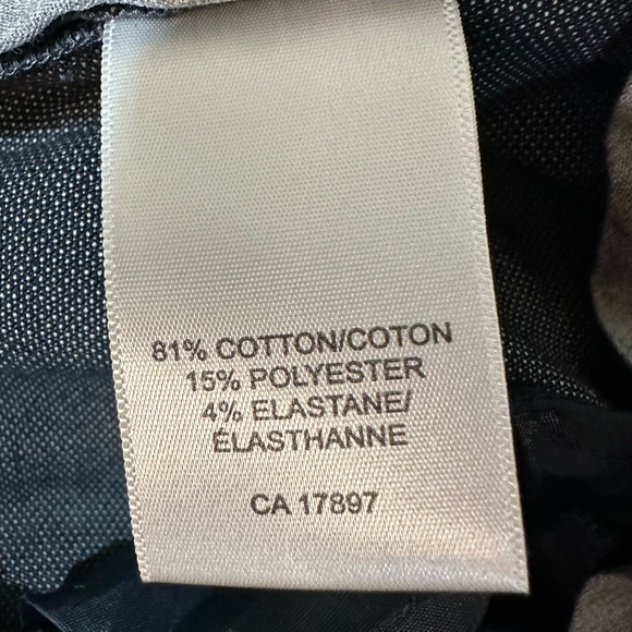 Banana Republic Charcoal Sloan Fit Pants - Size 6 - Picture 5 of 5